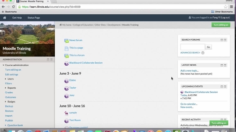 Thumbnail for Accessing your Online Class from Moodle