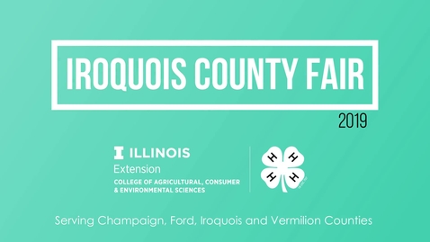 Thumbnail for entry 4-H Iroquois Fair - 2019