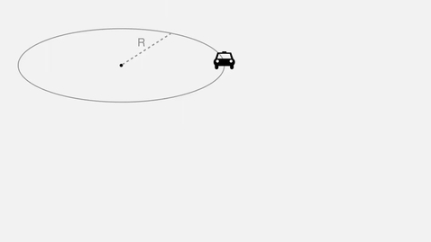 Thumbnail for entry Uniform Circular Motion - 3 example driving in a circle