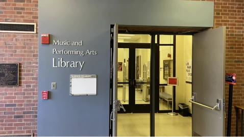 Thumbnail for entry Introduction to the Music &amp; Performing Arts Library