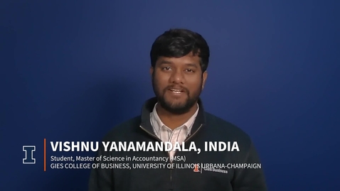 Thumbnail for Hear why Vishnu chose MSA at Gies
