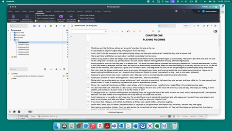 Thumbnail for MAXQDA: Creating Codes &amp; Coding Text Data