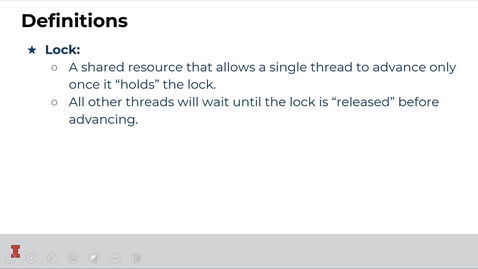 Thumbnail for CS 423 (Spring 2021) - Locks - Week 4 (5/7)