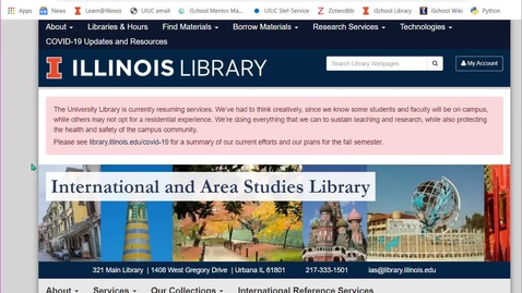 Thumbnail for IASL Web Resources Tutorial