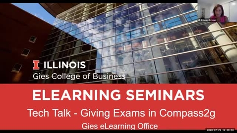Thumbnail for Giving Exams in Compass2g