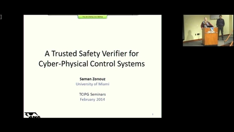 Thumbnail for entry A Trusted Safety Verifier for Cyber-Physical Control Systems