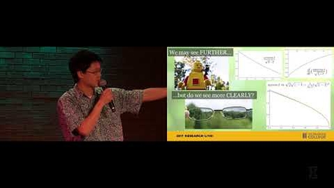 Thumbnail for 2017 Research Live! Finalist: Derek Jung - Seeing further or more clearly