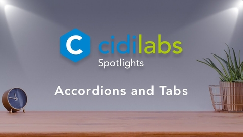 Thumbnail for Accordions and Tabs