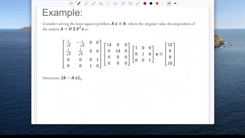 Thumbnail for Linear Least Squares: example