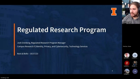 Thumbnail for Regulated Research Program - a Nuts and Bolts Talk 