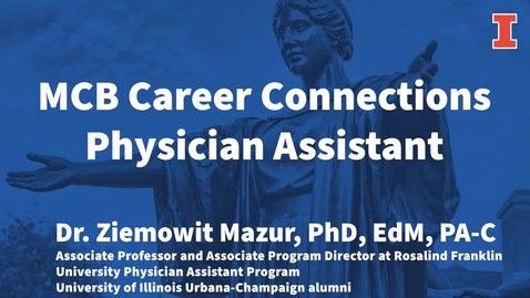 Thumbnail for MCB Career Connections: Physician Assistant