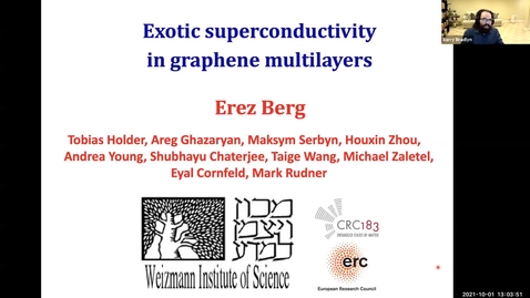 Thumbnail for Condensed Matter Seminar - Erez Berg, Weizmann Institute of Science
