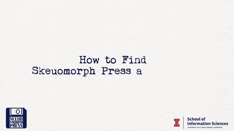 Thumbnail for How to Find Skeuomorph Press