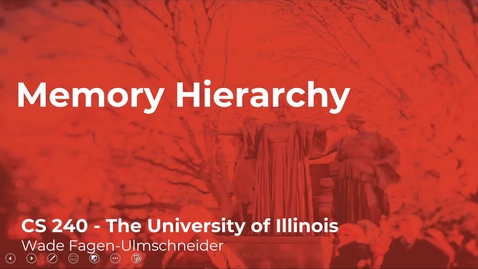 Thumbnail for CS 240 (Spring 2021) - Memory Hierarchy - Week 3 (4/7)