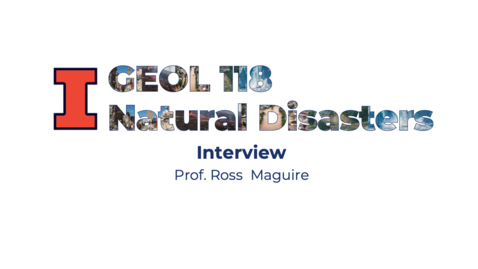 Thumbnail for entry GEOL 118 Interview with Prof. Ross Maguire