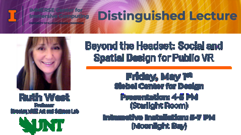 Thumbnail for IMMERSE Distinguished Lecture - Ruth West; Beyond the Headset: Social and Spatial Design for Public VR