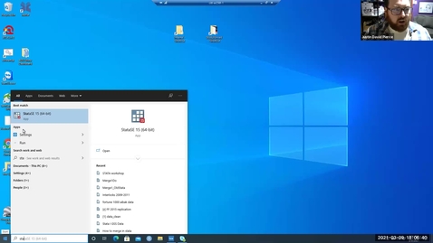 Thumbnail for entry STATA I Workshop Spring 2021