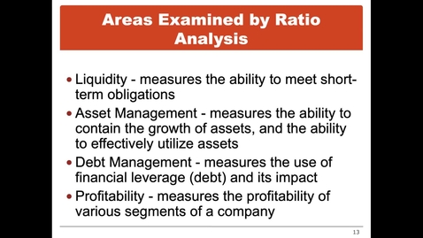 Thumbnail for Debt Management Ratios