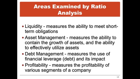 Thumbnail for entry Debt Management Ratios