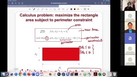 Thumbnail for entry Constrained Optimization problem