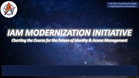 Thumbnail for IAM Modernization Initiative: Charting the Course for the Future of Identity &amp; Access Management