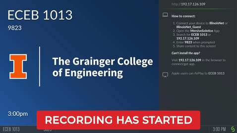 Thumbnail for Introduction to Computing (ECE 120 AL2) Spring 2026
