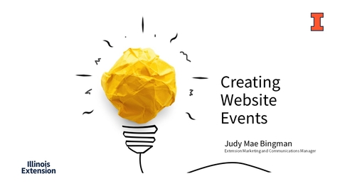 Thumbnail for EXT Comms: Creating Website Events