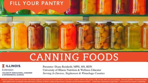 Thumbnail for Fill Your Pantry Home Food Preservation: Canning