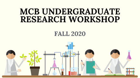 Thumbnail for MCB Undergraduate Research Workshop - Fall 2020