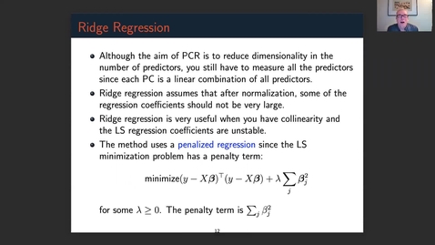 Thumbnail for STAT 425 Week 10 - Shrinkage Methods for Regularized Regression - Part 2