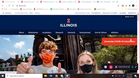 Thumbnail for Logging into My Account - Faculty, Students, Staff and Other Affiliates