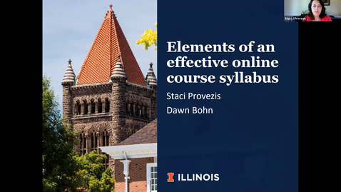 Thumbnail for entry OTA: Elements of effective online course syllabus