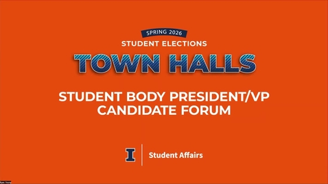 Thumbnail for Student Election Board President/Vice-President Townhall Spring 2026