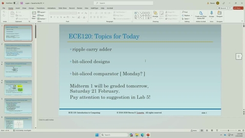 Thumbnail for Introduction to Computing (ECE 120 AL5) Spring 2026