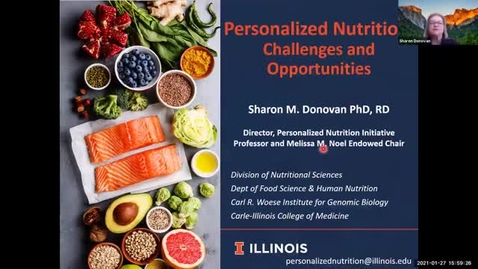 Thumbnail for entry 1.27.2021 - Sharon Donovan, PhD - Frontiers in Nutritional Sciences