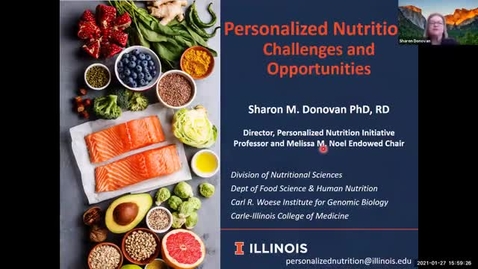 Thumbnail for 1.27.2021 - Sharon Donovan, PhD - Frontiers in Nutritional Sciences