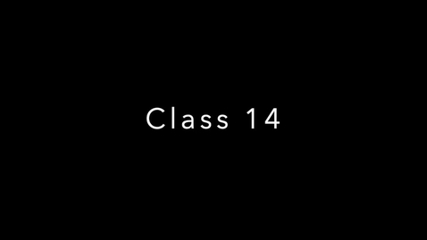 Thumbnail for entry Class 14