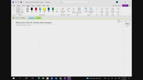 Thumbnail for Feb 26 — Divide and conquer: linear-time selection, multiplication