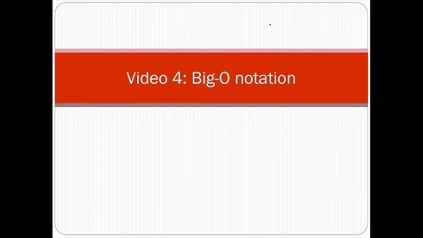 Thumbnail for entry Errors - Big-o notation