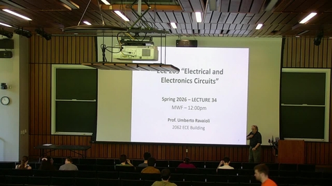 Thumbnail for ECE 205 Spring 2026 - Lecture 34