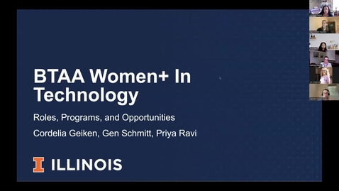 Thumbnail for WIT Professional Development Program: Overview of BTAA WIT Roles, Programs and Opportunities, Boldly Illinois