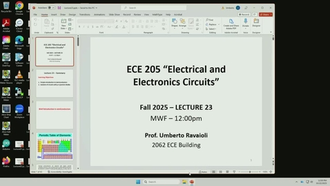 Thumbnail for ECE 205 Fall 2025 - Lecture 23