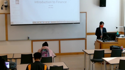 Thumbnail for entry Introduction to Finance (FIN 500 G) Fall 2021