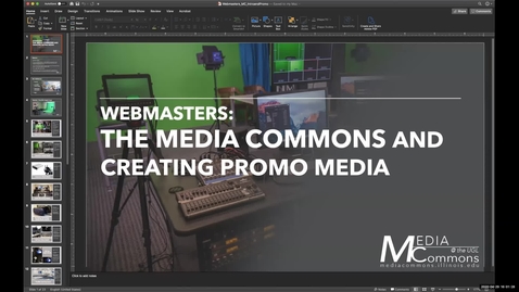 Thumbnail for entry Media Commons 2.0: How to Best Utilize the Media Commons to Produce Promotional Media