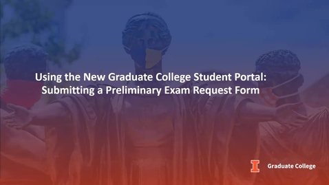 Thumbnail for entry New Graduate College Student Portal: Submitting a PER Form