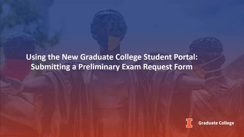 Thumbnail for New Graduate College Student Portal: Submitting a PER Form