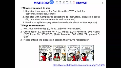 Thumbnail for Mechanics for MatSE (MSE 206 AL1) Spring 2025