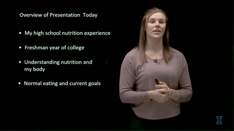 Thumbnail for FSHN - Madison sharing her personal nutrition story from a UIUC soccer athlete (injury, information provided to her, healthy eating, confidence, and more)