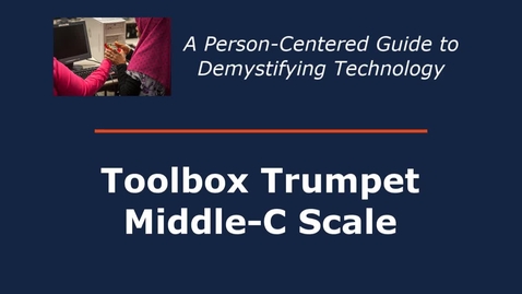 Thumbnail for Building the Toolbox Trumpet &quot;Valves&quot; and Playing the Middle-C Scale