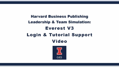 Thumbnail for BADM 508 Everest Simulation Login Tutorial